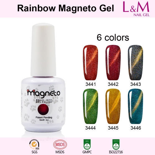【Rainbow Magneto SERIES】Rainbow Magneto Series Soak-off Gel Nail Polish