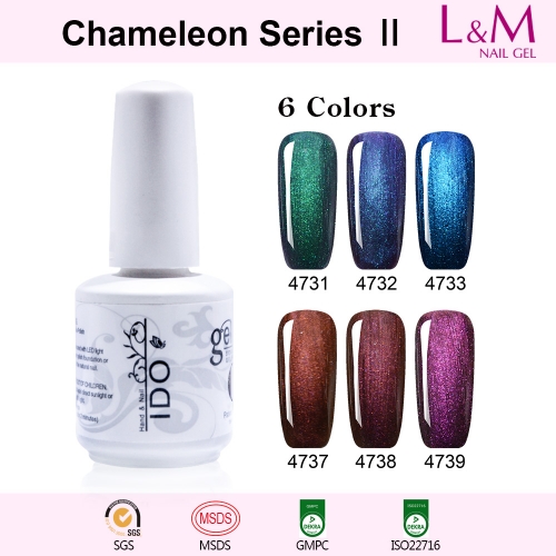 【Chameleon Series Ⅱ 】1pc Shinning Bright Gel Nail Polish 12 Colors For Choose