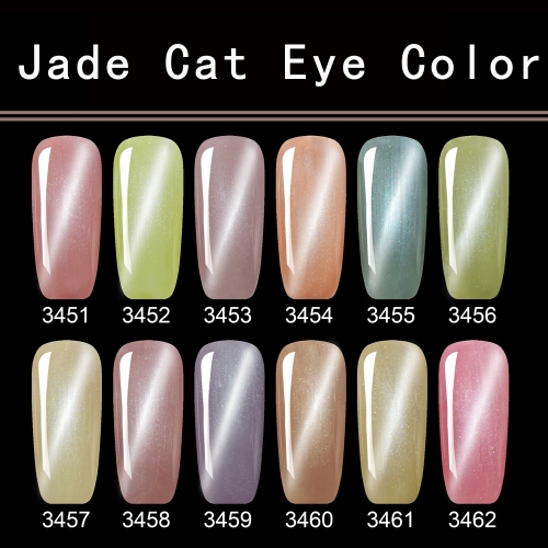 【color chart show】Jade Cat's Eye Colors