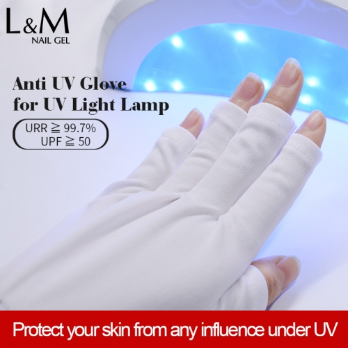 Anti UV Radiation Protection Gloves Nail Art Gel Anti UV Glove from Nail UV LED Lamp Nail Dryer Light  Manicure Tool